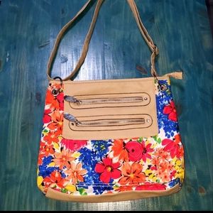 Flower crossbody purse